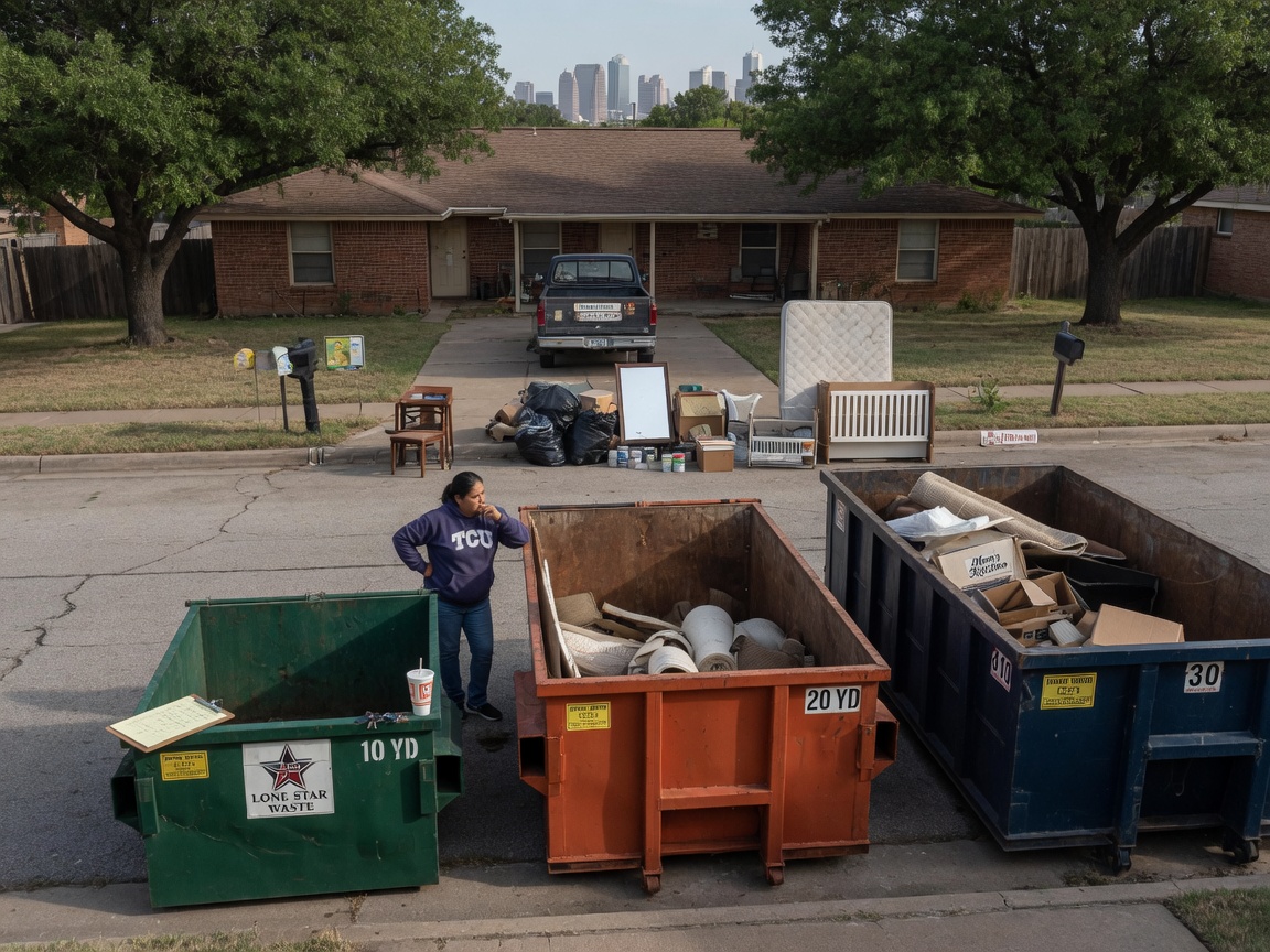 How to Choose the Right Dumpster Size for a Fort Worth Home Cleanout